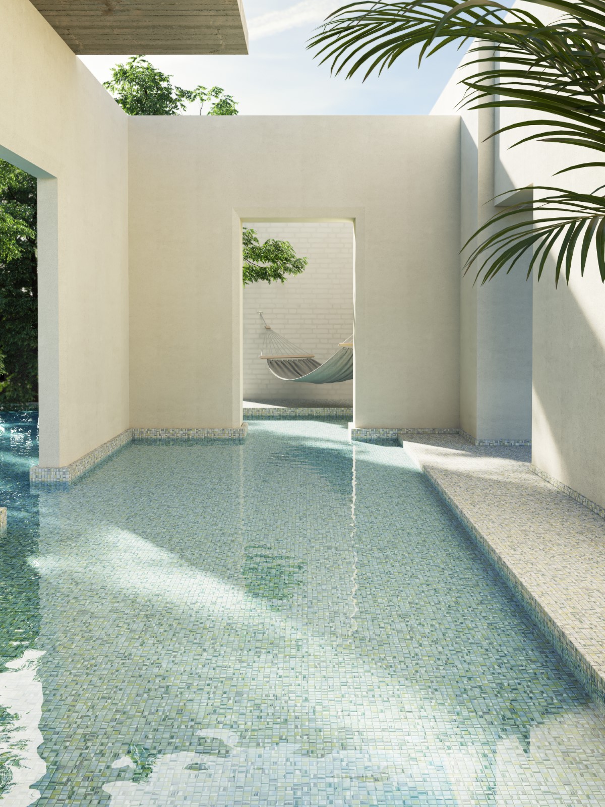 Pigment Aquarelle Mosaic Ezarri Pool - Cerdomus Tile Studio Quality Tiles - November 21, 2022 News Blogs