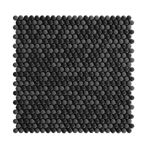 182004 - Cerdomus Tile Studio Quality Tiles - December 8, 2021 282x285 Dots Black Mosaic 182004