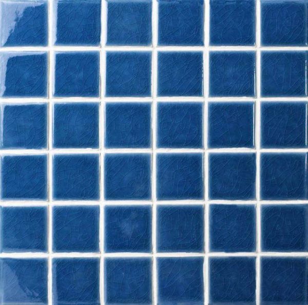 A48612 Updated - Cerdomus Tile Studio Quality Tiles - March 29, 2022 48x48 POOL MOSAIC SORRENTO RANGE COBALT BLUE CRAKLE A48612
