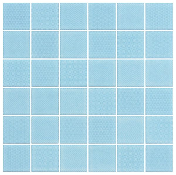 CEL024 - Cerdomus Tile Studio Quality Tiles - December 7, 2021 47x47 Random Pattern Aqua CEL024