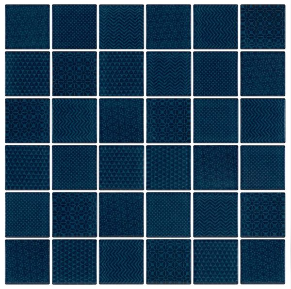 CEL080 - Cerdomus Tile Studio Quality Tiles - December 7, 2021 47x47 Random Pattern Azure CEL080