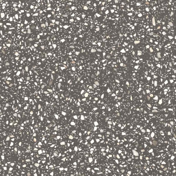 E2380 - Cerdomus Tile Studio Quality Tiles - December 7, 2021 600x600 Valentino Terrazzo Dark Grey Matt P3 E2380