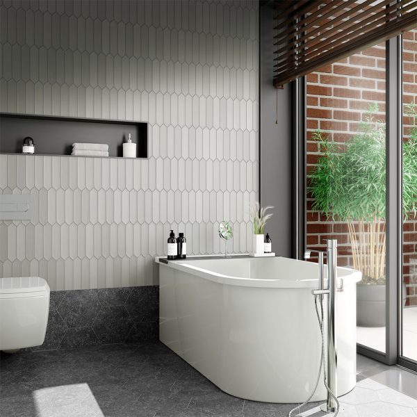 Lanse Grey Lifestyle - Cerdomus Tile Studio Quality Tiles - March 7, 2022 50x250 Lanse Grey Matt S3000