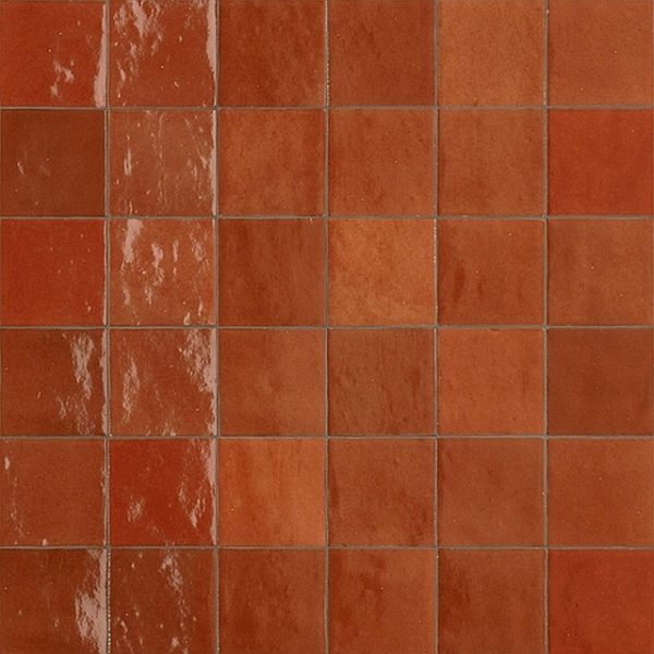 M2708 - Cerdomus Tile Studio Quality Tiles - October 13, 2021 100x100 Zellige Corallo Gloss M2708
