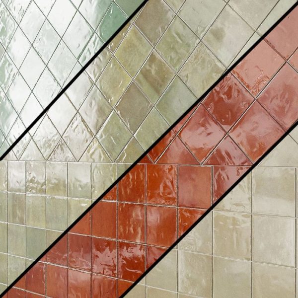 M2708 LIFE - Cerdomus Tile Studio Quality Tiles - October 13, 2021 100x100 Zellige Corallo Gloss M2708