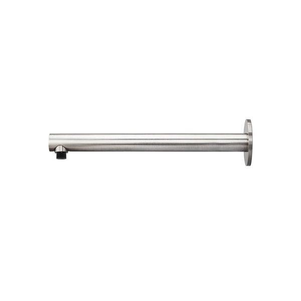 MA02 400 PVDBN Side - Cerdomus Tile Studio Quality Tiles - April 6, 2023 Round Wall Shower Arm 400MM - PVD Brushed Nickel MA02-400-PVDBN