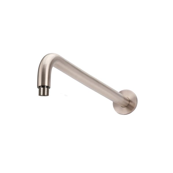 MA09 400 CH - Cerdomus Tile Studio Quality Tiles - May 11, 2022 Round Wall Shower Curved Arm 400MM - Champagne MA09-400-CH