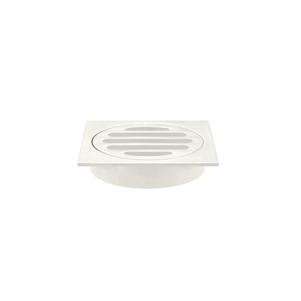 MP06 80 PVDBN - Cerdomus Tile Studio Quality Tiles - May 12, 2022 Square Floor Grate Shower Drain 80MM Outlet - PVD B Nickel MP06-80-PVDBN