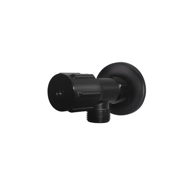 MP11P - Cerdomus Tile Studio Quality Tiles - August 2, 2023 Round Mini Stop Cistern Tap With Backplate - Matte Black MP11P