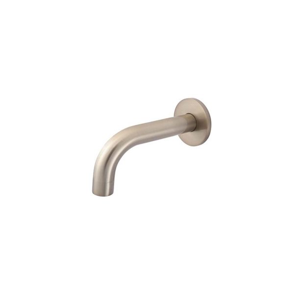 MS05 130 CH - Cerdomus Tile Studio Quality Tiles - January 14, 2022 Round Curved Spout 130MM - Champagne MS05-130-CH
