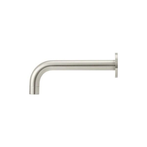 MS05 PVDBN Side View - Cerdomus Tile Studio Quality Tiles - January 14, 2022 Universal Round Curved Spout - PVD Brushed Nickel MS05-PVDBN