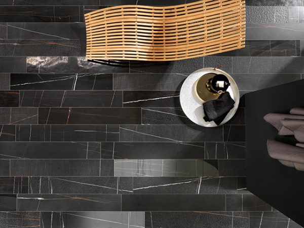 P2328 - Cerdomus Tile Studio Quality Tiles - October 29, 2021 600x1200 Sahara Noir Black Marble Matt P2328