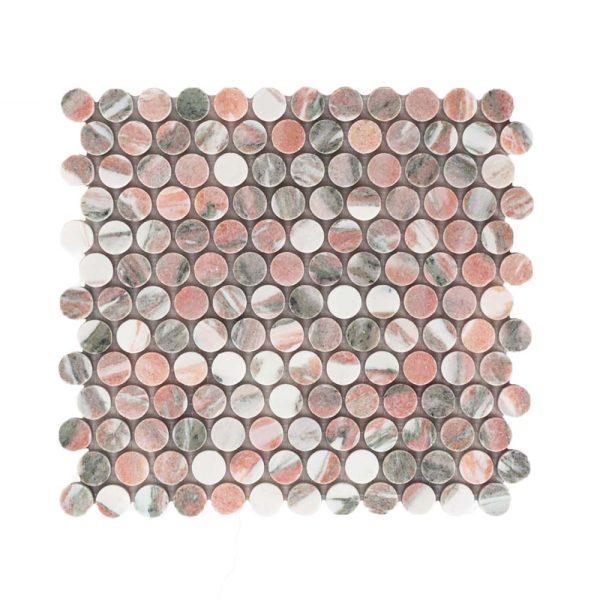 PENNORWEGIAN - Cerdomus Tile Studio Quality Tiles - December 7, 2021 23x23x10 Penny Norwegian Rose Marble Honed PENNORWEGIAN