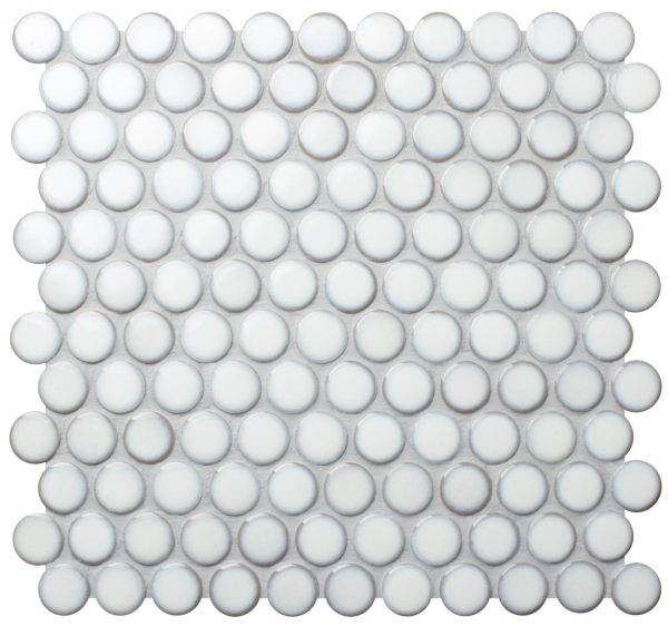 PR2352 - Cerdomus Tile Studio Quality Tiles - December 7, 2021 28x28 Penny Round Large White Cloud PR2352