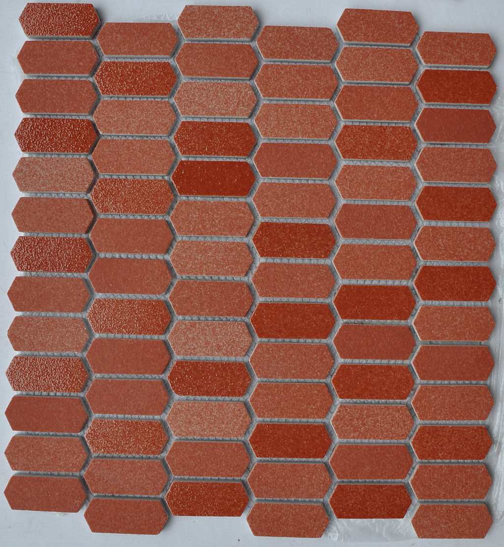 RA2602 - Cerdomus Tile Studio Quality Tiles - April 5, 2024 20x48x6 Arrow Terracotta Enamelled Glass W/Texture