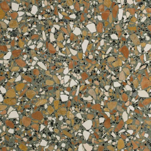 SB115 MULTICOLOR VERDE LUX - Cerdomus Tile Studio Quality Tiles - August 17, 2023 600x600x20 Multi Colour Verde Terrazzo Honed TEZ2428