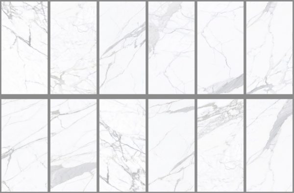STATUARIO VENATO 600x1200mm twelve patterns - Cerdomus Tile Studio Quality Tiles - April 7, 2022 600x1200 Statuario Venato Honed R2618H