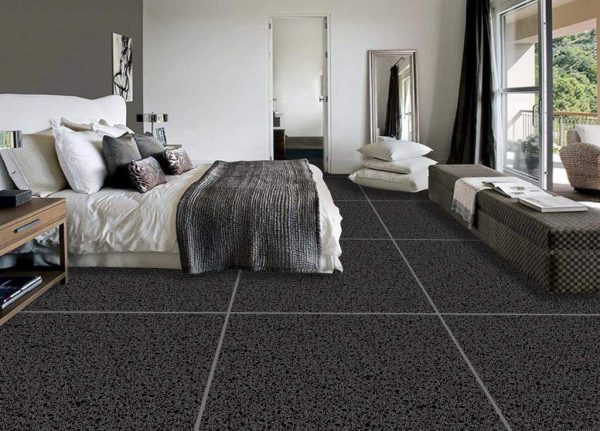 TR03 - Cerdomus Tile Studio Quality Tiles - July 9, 2022 600x600 Terrazzo Black Matt R10 TR0366