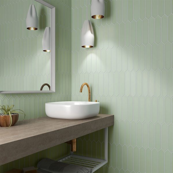 lanse mint lifestyle - Cerdomus Tile Studio Quality Tiles - March 7, 2022 50x250 Lanse Mint Matt S3002
