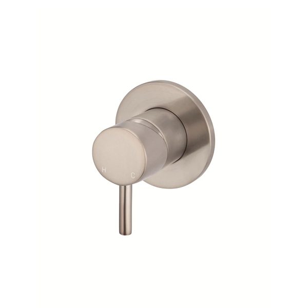 mw03s ch - Cerdomus Tile Studio Quality Tiles - May 11, 2022 Round Wall Mixer Short Pin-Lever - Champagne MW03S-CH