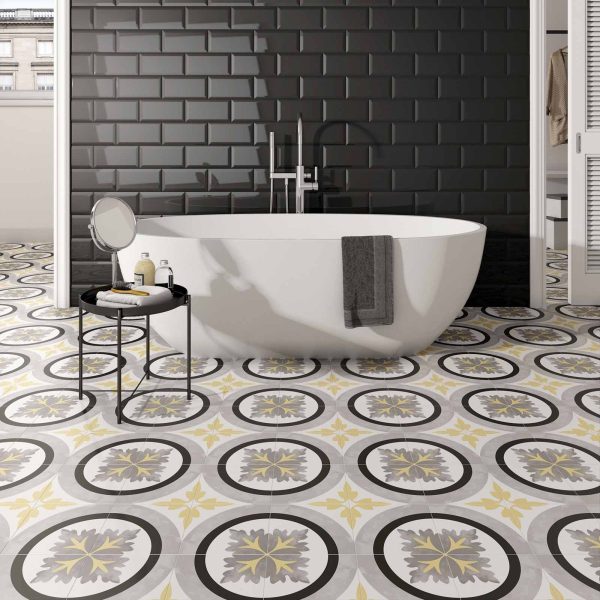 ornamental - Cerdomus Tile Studio Quality Tiles - December 9, 2021 200x200 Ornamental Black & White Matt 187820
