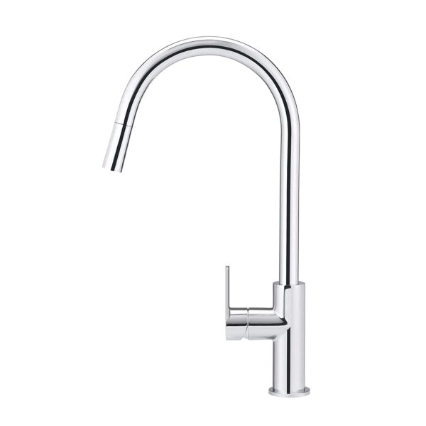 MK17PD C polished chrome 1 - Cerdomus Tile Studio Quality Tiles - March 28, 2023 Round Paddle Piccola Pull Out Kitchen Mixer Tap - Polished C MK17PD-C