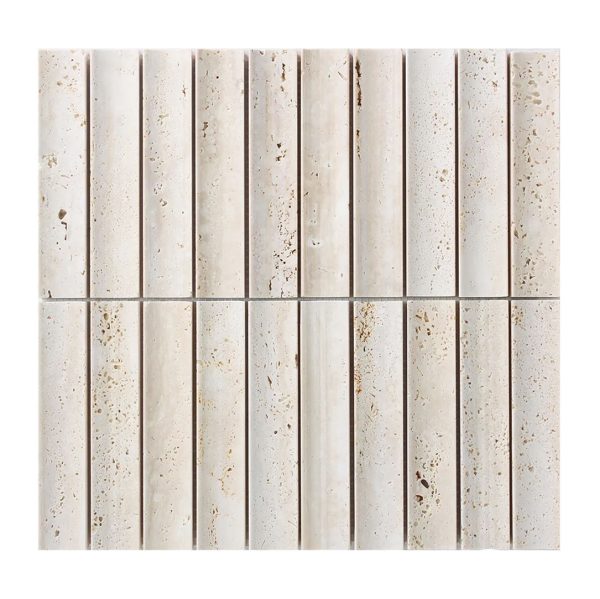 Trav Kit Kat Concave - Cerdomus Tile Studio Quality Tiles - February 9, 2024 30x152 Eos Travertine Sun - Concave Kitkat Honed 200EOSTRAVKIT