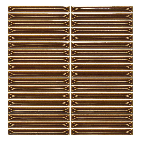UKB010 - Cerdomus Tile Studio Quality Tiles - May 4, 2023 15x145 Senkei Autumn Terracotta Gloss (Brown) 130UKB010