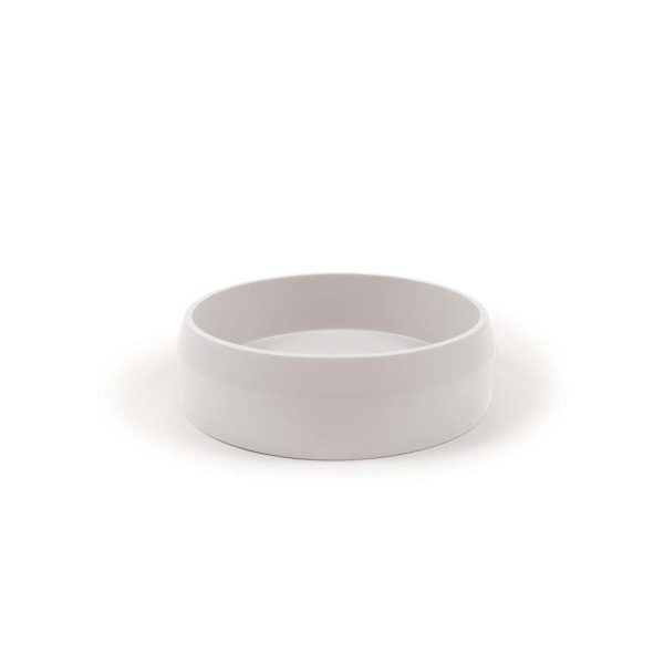 Nood Prism Circle Basin - Surface Mount Ivory